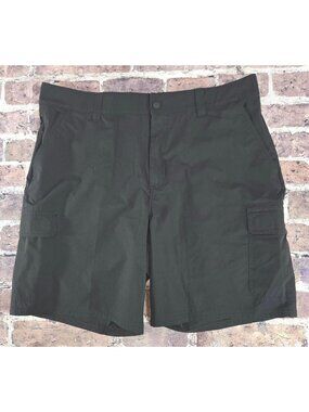 Orvis Mens Black Cargo Shorts Size 38 Lightweight  Outdoor Casual